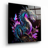 Dragon's Anger Glass Wall Art  || Designers Collection | Insigne Art Design.